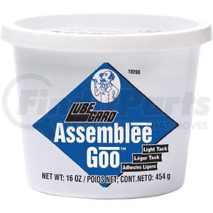 19260 by LUBE GARD PRODUCTS - Lubegard Assemblee Goo (Assembly lubricant)-  Blue (Light Tack) - 16 oz.