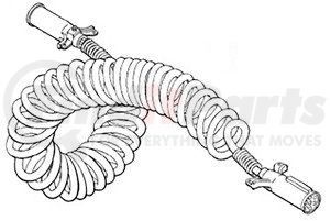06-26245-004 by FREIGHTLINER - Multi-Purpose Control Cable - 4572 mm Length