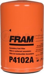P4102A by FRAM - HD Secondary Spin-on Fuel Filter