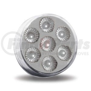 TRUX TLED-2HXAG Marker Light Marker / Auxiliary Light - 2.5", Round, Clear Lens, Amber/Green LED, 7 Diodes