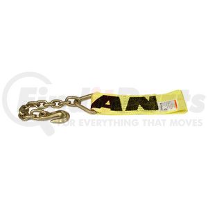 48922-17 by ANCRA - Winch Strap - 3 in. x 33 in. Fixed End Strap, Polyester, with Chain Anchor and Loop End