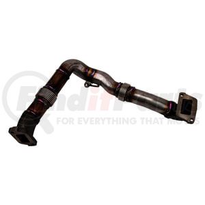 12632253 by ACDELCO - EGR Valve Pipe - Stainless Steel, 18" L, Molded, 4 Flange Bolt Hole, with Gasket