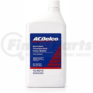 10-4014 by ACDELCO - Friction Modified Synchromesh Manual Transmission Fluid - 32 oz