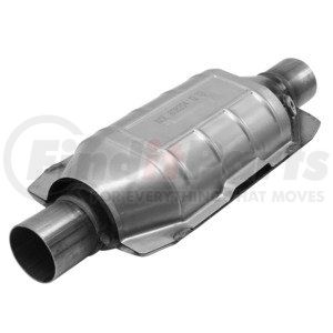 608204 by ANSA - Federal / EPA Catalytic Converter - Universal OBDII - 2.00" ID Neck / 2.00" ID Neck; Oval; 5.9L / 6515; O2 Port: 1 - Pass. side