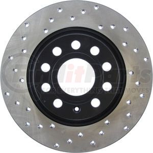 128.33129R by STOPTECH - Sport Cross Drilled Brake Rotor, Rear Right