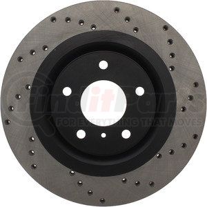 128.42080L by STOPTECH - Sport Cross Drilled Brake Rotor, Front Left
