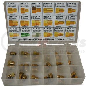 BLFA-3 by AGS COMPANY - Master Cylinder Adapter Fitting Assortment, 18 SKU, BLFA-3