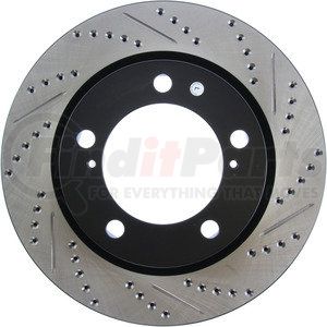 127.44162L by STOPTECH - Sport Drilled & Slotted Brake Rotor, Front Left