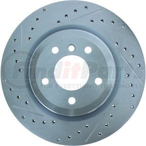 227.34080R by STOPTECH - Select Sport Drilled and Slotted Brake Rotor, Rear Right