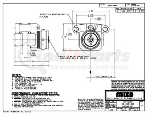 02-515-006 by MICO - Disc Parking Brake Caliper - Hydraulic Oil Type, 1700 PSI Release Pressure