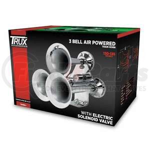 THORN-1 by TRUX - Train Horn, 3 Bell, Chrome (130-135 Decibels)