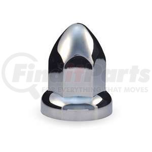 TNUT-F2 by TRUX - Wheel Lug Nut Cover - Chrome, Plastic, 33mm Long, with Flange