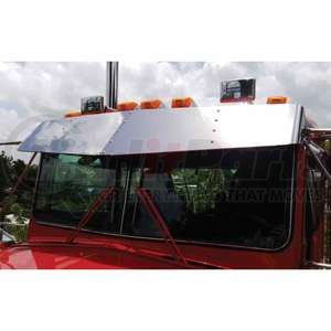 TRUX TSUN-K8 Sun Visor Sun Visor - 15" Drop, Stainless Steel, For Models with Flat Glass Windshield
