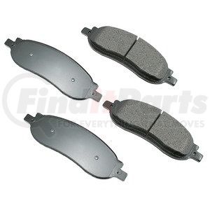 ACT1068 by AKEBONO - ProACT Ultra Premium Ceramic Disc Brake Pad Kit