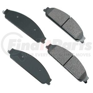 ACT1070 by AKEBONO - ProACT Ultra Premium Ceramic Disc Brake Pad Kit