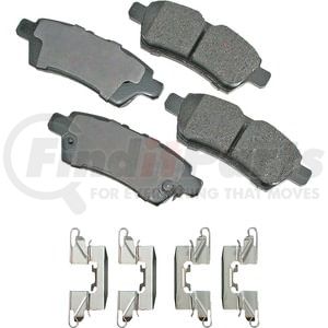 ACT1101 by AKEBONO - ProACT Ultra Premium Ceramic Disc Brake Pad Kit