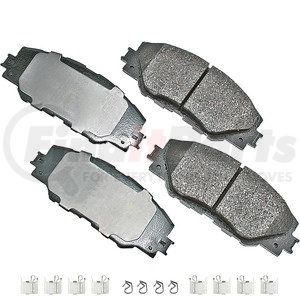 ACT1211A by AKEBONO - ProACT Ultra Premium Ceramic Disc Brake Pad Kit