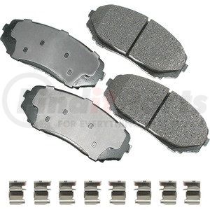 ACT476A by AKEBONO - ProACT Ultra Premium Ceramic Disc Brake Pad Kit