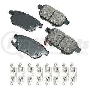 ACT1354A by AKEBONO - ProACT Ultra Premium Ceramic Disc Brake Pad Kit