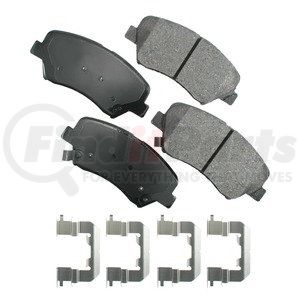 ACT1543 by AKEBONO - ProACT Ultra-Premium Disc Brake Pads use OE-validated, application-specific, ceramic formulations designed using; precision-cut pressure plates, scientifically engineered chamfers and slots for optimal braking performance and NVH control.