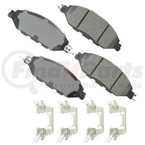 ACT1649 by AKEBONO - ProACT Ultra Premium Ceramic Disc Brake Pad Kit