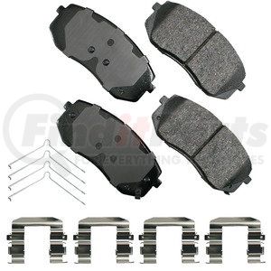 ACT1826 by AKEBONO - ProACT Ultra Premium Ceramic Disc Brake Pad Kit
