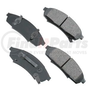 Akebono ACT376 Disc Brake Pad Set ProACT Ultra Premium Ceramic Disc Brake Pad Kit