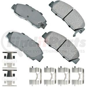 ACT503A by AKEBONO - ProACT Ultra Premium Ceramic Disc Brake Pad Kit