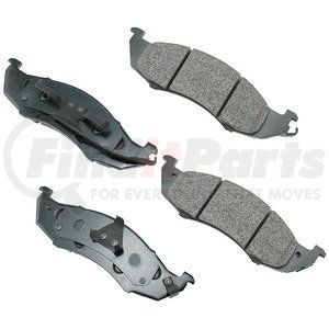 ACT576 by AKEBONO - ProACT Ultra Premium Ceramic Disc Brake Pad Kit