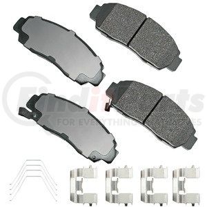ACT787B by AKEBONO - ProACT Ultra Premium Ceramic Disc Brake Pad Kit