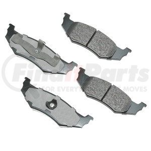 ACT782 by AKEBONO - ProACT Ultra Premium Ceramic Disc Brake Pad Kit