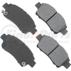 ACT831 by AKEBONO - ProACT Ultra Premium Ceramic Disc Brake Pad Kit