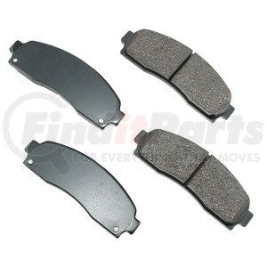 ACT833 by AKEBONO - ProACT Ultra Premium Ceramic Disc Brake Pad Kit