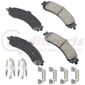 ACT834A by AKEBONO - ProACT Ultra Premium Ceramic Disc Brake Pad Kit