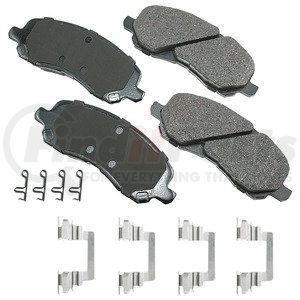 ACT866A by AKEBONO - ProACT Ultra Premium Ceramic Disc Brake Pad Kit