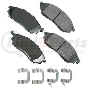 ACT888A by AKEBONO - ProACT Ultra Premium Ceramic Disc Brake Pad Kit