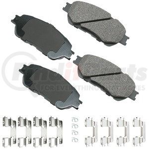 ACT906B by AKEBONO - ProACT Ultra Premium Ceramic Disc Brake Pad Kit