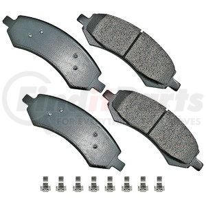 ASP1084A by AKEBONO - Performance Ultra Premium Ceramic Disc Brake Pad Kit