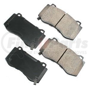 ASP1149 by AKEBONO - Performance Ultra Premium Ceramic Disc Brake Pad Kit