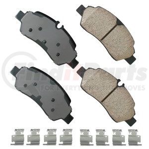 ASP1775 by AKEBONO - Performance Ultra Premium Ceramic Disc Brake Pad Kit