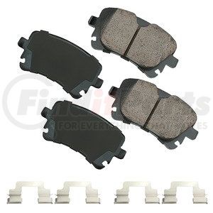 ACT868 by AKEBONO - ProACT Ultra Premium Ceramic Disc Brake Pad Kit