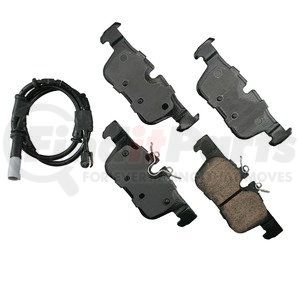 EUR1762 by AKEBONO - EURO Ultra Premium Ceramic Disc Brake Pad Kit