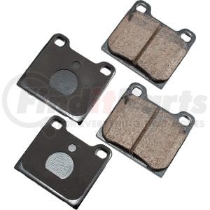 EUR31 by AKEBONO - EURO Ultra Premium Ceramic Disc Brake Pad Kit