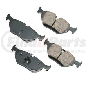 EUR763 by AKEBONO - EURO Ultra Premium Ceramic Disc Brake Pad Kit