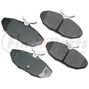 EUR806 by AKEBONO - EURO Ultra Premium Ceramic Disc Brake Pad Kit