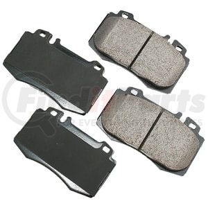 EUR847 by AKEBONO - EURO Ultra Premium Ceramic Disc Brake Pad Kit