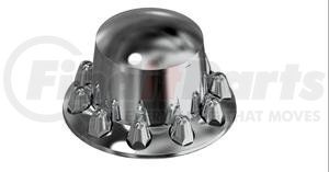 15500 by AMERICAN CHROME - ABS Rear Cover Kit- Removable Cap, 10 Lug, 1.5 in. Push On with Flange