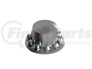 15600 by AMERICAN CHROME - ABS Rear Cover Kit - Removable Cap, 10 Lug, 33mm Threads with Flange