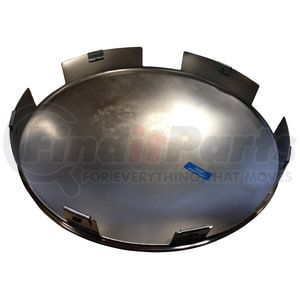 American Chrome 16250 Axle Cover Hub Cap Axle Hub Cap - Front, 6-Notch, 8.72 in. OD, 3.08 in. Height, Chrome, Baby Moon