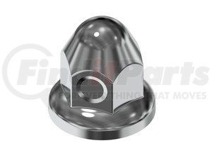 17800 by AMERICAN CHROME - Wheel Fastener Cover - Nut Cover, 33 x 50mm Bullet Style with Flange, Chrome